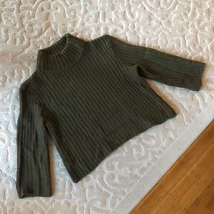 olive green turtleneck sweater